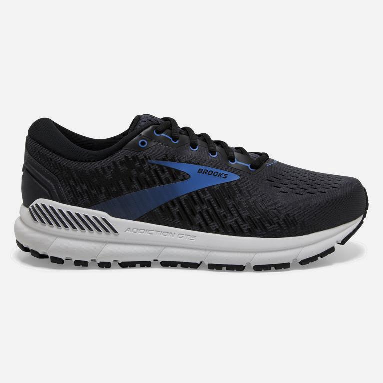 Brooks Addiction Gts 15 Mens Road Running Shoes Ireland India Ink/Black/Blue (AKXE-46597)